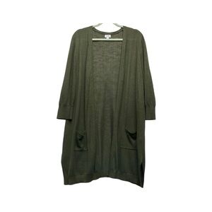 Jones Studio Linen Blend Long Cardigan Size XL